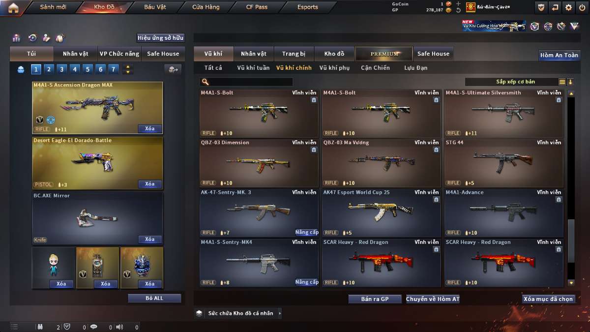 shop acc cf uy tin gia re